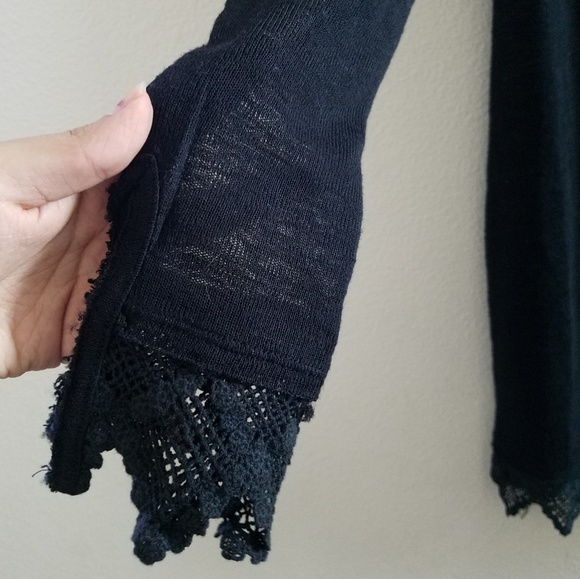 NWOT Free People Long Lace Cardigan - Picture 5 of 5